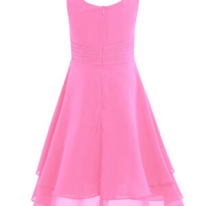 Pretty junior bridesmaid dress-pink (2)