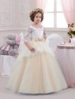 Princess ball gowns for girls - Champagne