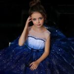 Princess birthday party dress-white-dark-blue (5)