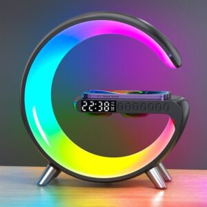 RGB atmosphere smart lamp with charger - Black
