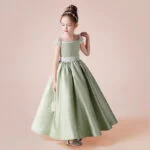Sage green flower girl dress (3)