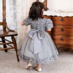 Sequin baby girl dress with sleeves-grey (7)