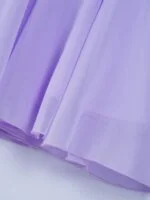 Sequin top junior bridesmaid dress-lavender (3)