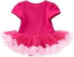 Short sleeve pink 2nd birthday tutu dress set (3)