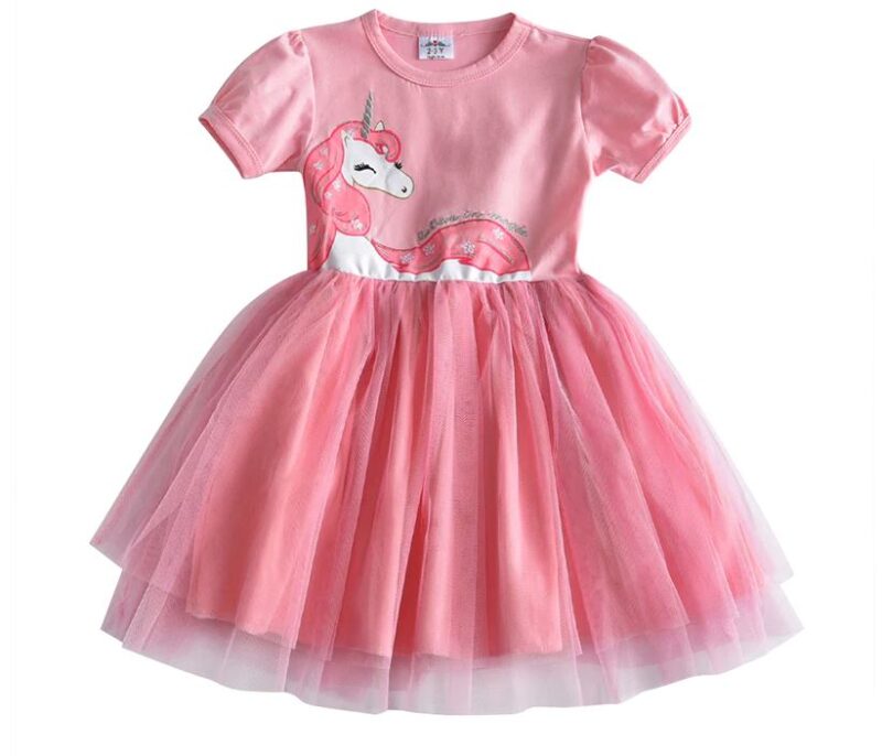Unicorn dress for girls - Pink
