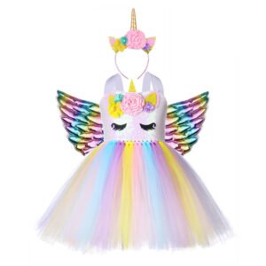 Sparkly unicorn dress-rainbow