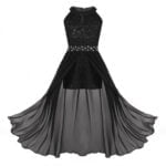 Stylish chic junior romper dress-black (1)