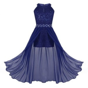 Stylish chic junior romper dress-blue (1)