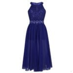 Stylish chic junior romper dress-blue (2)