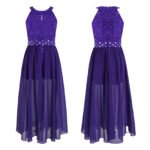 Stylish chic junior romper dress-purple (1)