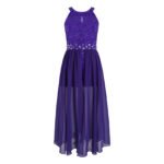 Stylish chic junior romper dress-purple (2)