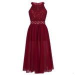 Stylish chic junior romper dress-red (1)