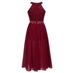 Stylish chic junior romper dress-red (2)