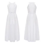Stylish chic junior romper dress-white (1)