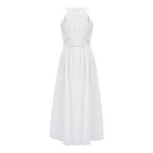Stylish chic junior romper dress-white (1)