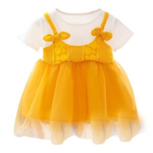 Summer dress for baby girl - Yellow
