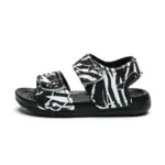 Toddler girl velcro sandals-black (1)