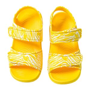 Toddler girl velcro sandals-yellow (5)