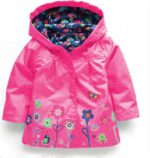 Toddler girls light waterproof jacket - Dark pink