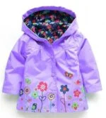 Toddler girls light waterproof jacket - Purple