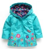 Toddler girls light waterproof jacket - Blue