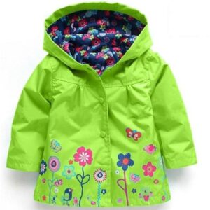 Toddler girls light waterproof jacket - Green