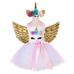 Unicorn tulle dress - Gold