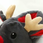 Warm reindeer slippers-grey-red (5)