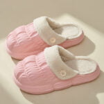 Waterproof removeable fur slippers - Green-Fabulous Bargains Galore