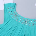 Wedding flower girl dresses-turquoise (1)