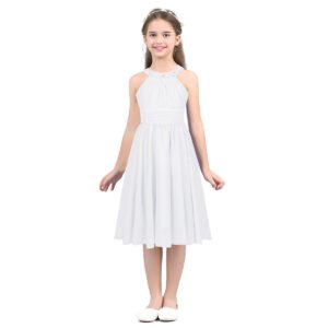 Wedding flower girl dresses-white (1)