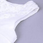White a line tulle flower girl dress (2)