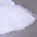 White a line tulle flower girl dress (5)