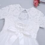 White lace tulle flower girl dress (3)