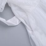 White lace tulle flower girl dress (5)