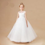 White princess dress for girls (1)