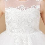 White princess dress for girls (1)