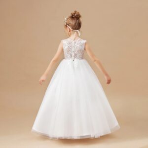 White princess dress for girls (4)