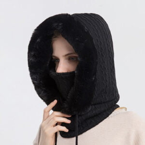 Women's winter face balaclava - Black