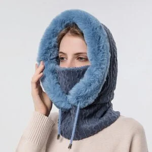Women's winter face balaclava - Blue