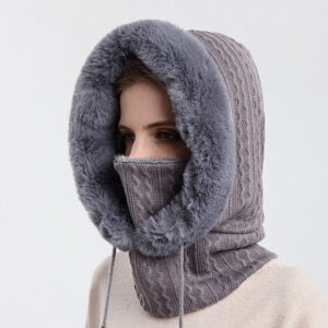 Women's winter face balaclava - Grey