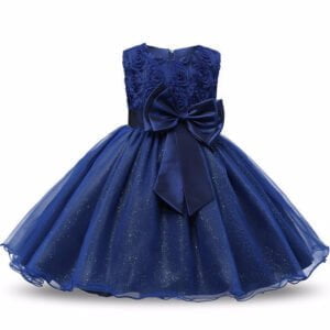 Baby girl tulle party dress - Navy blue-Fabulous Bargains Galore