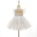 Baby girl tulle ruffle dress - Ivory-Fabulous Bargains Galore