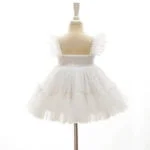 Baby girl tulle ruffle dress - Pink-Fabulous Bargains Galore