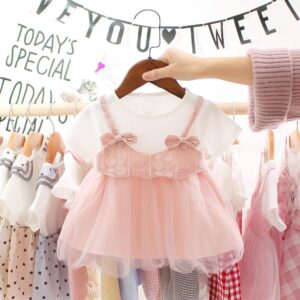 Baby pink dress for girls-Fabulous Bargains Galore