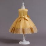 Birthday dress for kid girl - Gold-Fabulous Bargains Galore