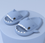 Non slip shark slippers for adults - Blue-Fabulous Bargains Galore