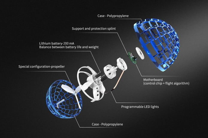 LED flying boomerang ball 07