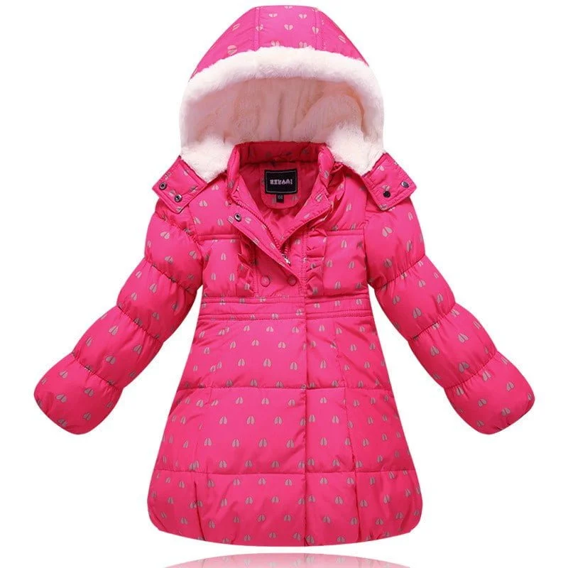 Girls pink clearance winter jacket