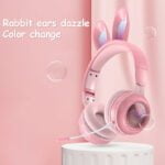 Foldable rabbit ear headset - Purple-Fabulous Bargains Galore
